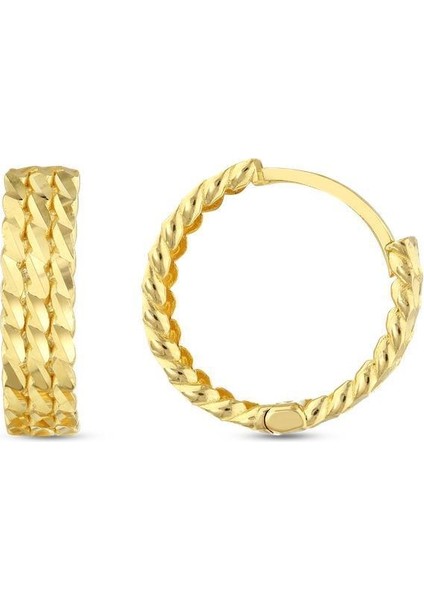 Altın Halka Küpe - 14K