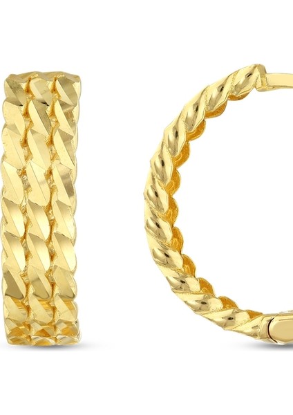 Altın Halka Küpe - 14K fiyatları