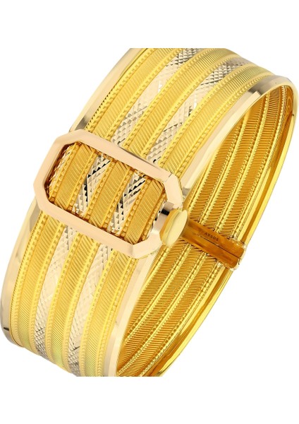 Altın Kelepçe Bilezik - 14K fırsatları