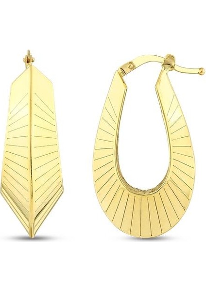 Tasarım Altın Küpe - 14K