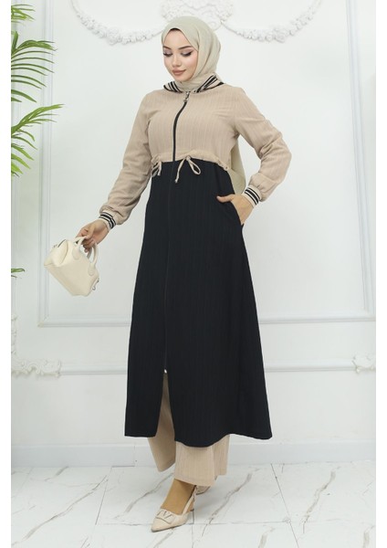 Beli Bağcıklı Ribanalı Takım Siyah 19237 modelleri