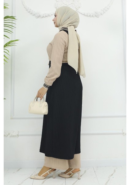 Beli Bağcıklı Ribanalı Takım Siyah 19237 fırsatları