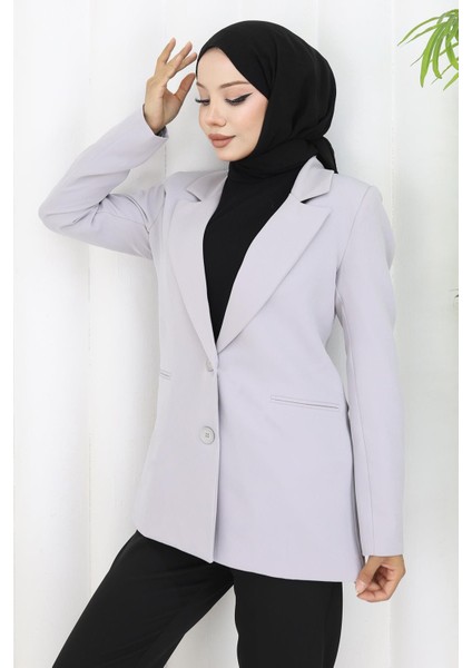 Kadın Ceket Gri 6146