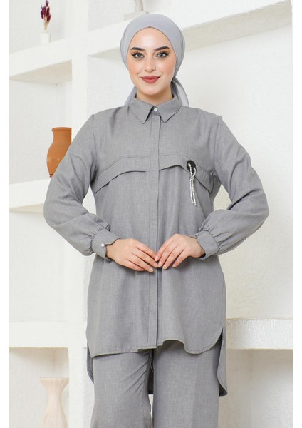 Arması Zincirli Takım Gri 19206 fiyatları