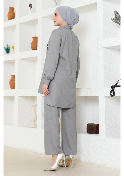 Arması Zincirli Takım Gri 19206 fırsatları