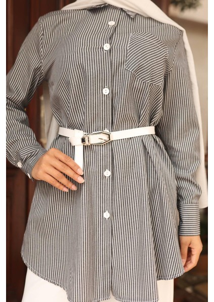 Çizgili Cep Detaylı Takım Siyah MSW19242 fiyatları