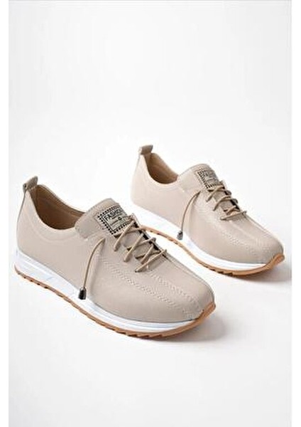 Kadın Ten Lastik Bağcıklı Ortopedik Taban Babet fırsatları