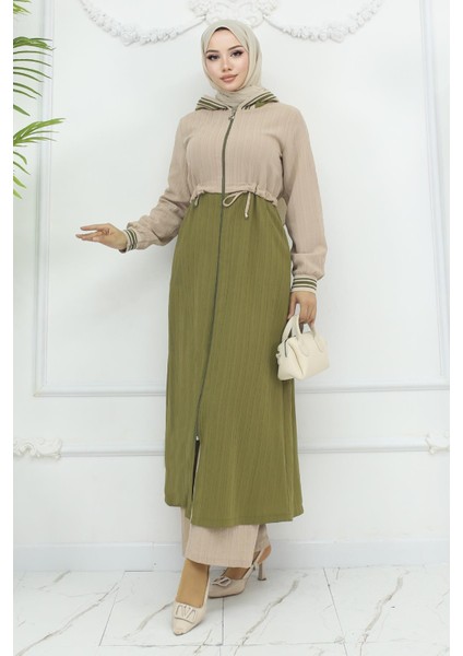 Beli Bağcıklı Ribanalı Takım Haki 19237