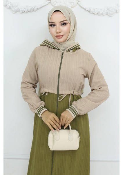 Beli Bağcıklı Ribanalı Takım Haki 19237 fiyatları