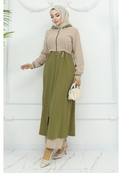 Beli Bağcıklı Ribanalı Takım Haki 19237 modelleri