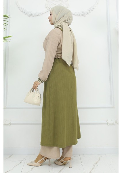 Beli Bağcıklı Ribanalı Takım Haki 19237 fırsatları