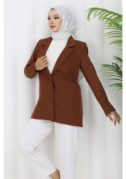 Kadın Ceket Kahverengi 6146 modelleri