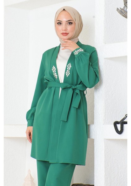 Taş Detaylı Takım Zümrüt MSW19203 fiyatları