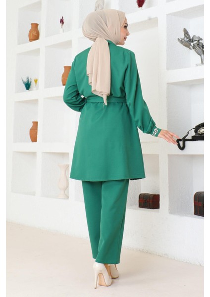 Taş Detaylı Takım Zümrüt MSW19203 fırsatları