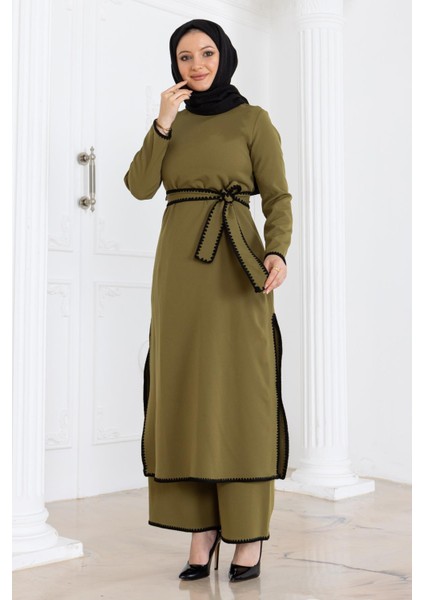 Çoban Dikişli Kemerli Takım Haki MSW19365 modelleri