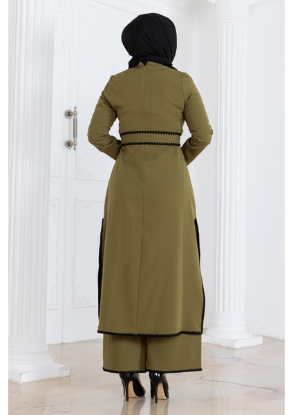 Çoban Dikişli Kemerli Takım Haki MSW19365 fırsatları