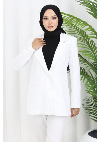 Kadın Ceket Beyaz 6146