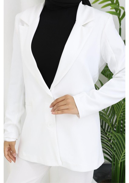 Kadın Ceket Beyaz 6146 fiyatları