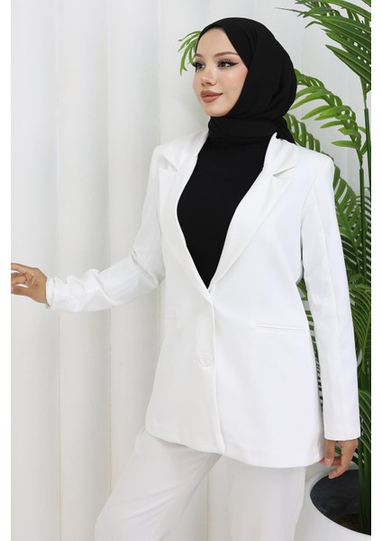 Kadın Ceket Beyaz 6146 modelleri