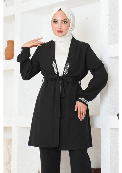 Taş Detaylı Takım Siyah MSW19203 fiyatları