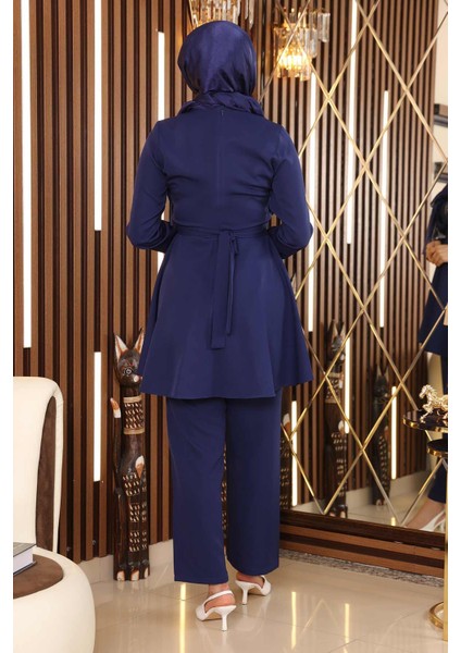 Taş Detaylı Kemerli Takım Indigo MSW19122 indirimleri