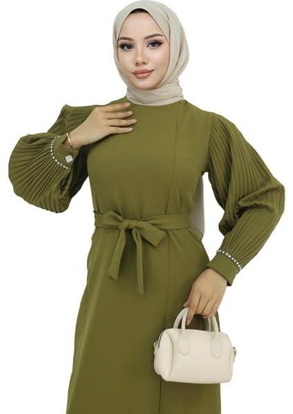 Piliseli Yırtmaçlı Takım Haki MSW19239 fiyatları