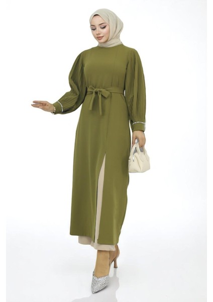 Piliseli Yırtmaçlı Takım Haki MSW19239 modelleri