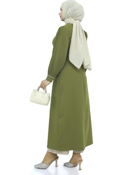 Piliseli Yırtmaçlı Takım Haki MSW19239 fırsatları