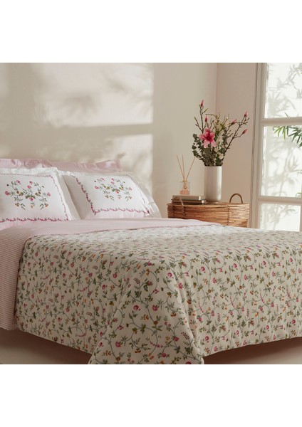 Brain Krep Çift Kişilik Nevresim Takımı Multicolur