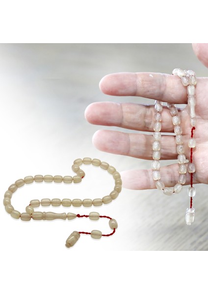 Sistemli Küp Kesim Bilek Boy Sedefli Şeffaf Beyaz Ateş Kehribar Tesbih fiyatları