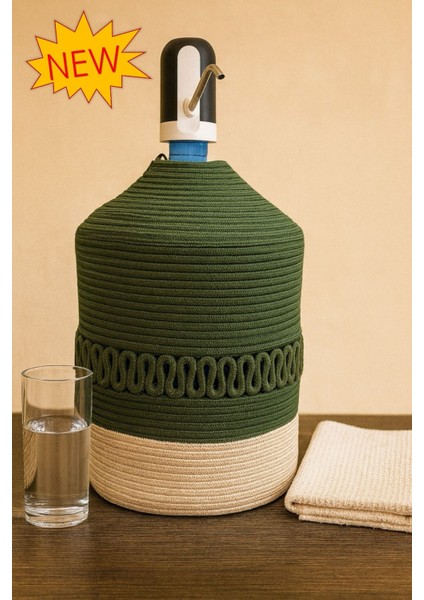 Chic Damacana Kılıfı Jüt Hasır Görünümlü, Desenli Damacana Kılıfı