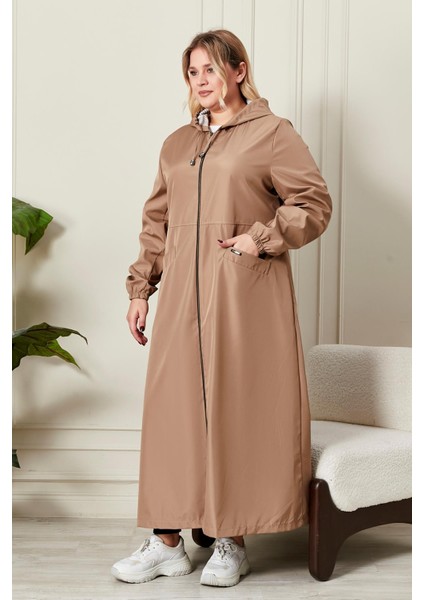 Kadın Büyük Beden Tam Boy Trenç fırsatları