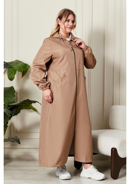 Kadın Büyük Beden Tam Boy Trenç indirimleri