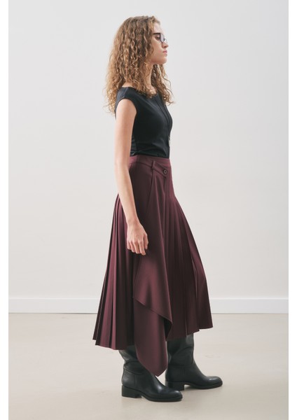 Anvelop Piliseli Etek Bordo fırsatları