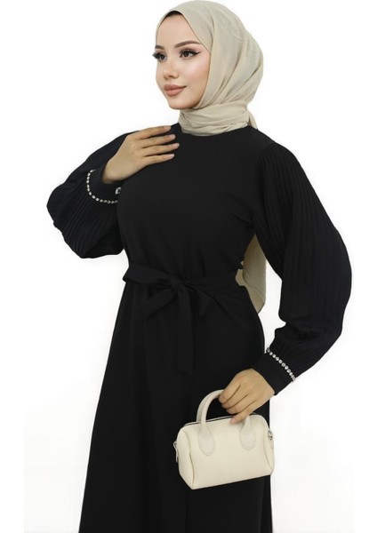 Piliseli Yırtmaçlı Takım Siyah MSW19239 fiyatları