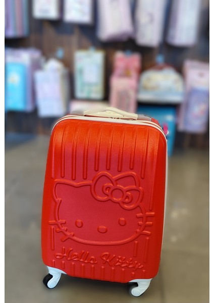 Hello Kitty Figürlü Kırmızı Çocuk Valizi (45CM*26CM*20CM) AD41002