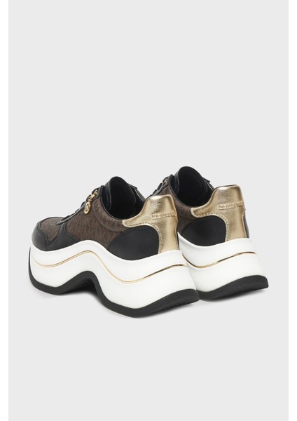 Deri Karışımlı Kalın Tabanlı Logolu Sneaker Ayakkabı 43F5ARFS2L200 Bayan Ayakkabı 43F5ARFS2L 200 fırsatları