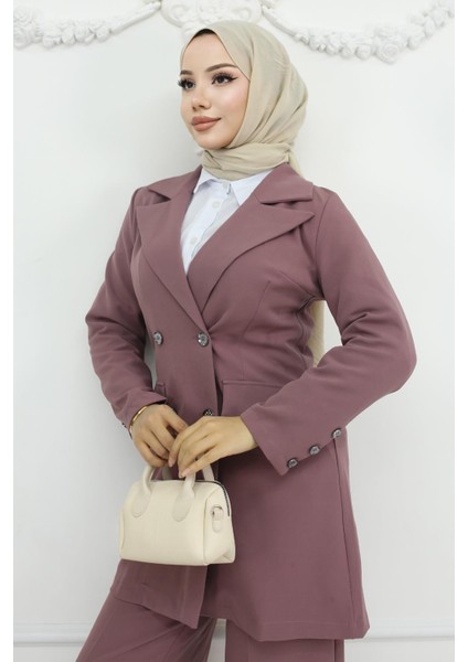 Ceketli Takım Gül Kurusu 19005 fiyatları