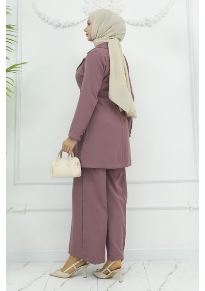 Ceketli Takım Gül Kurusu 19005 fırsatları