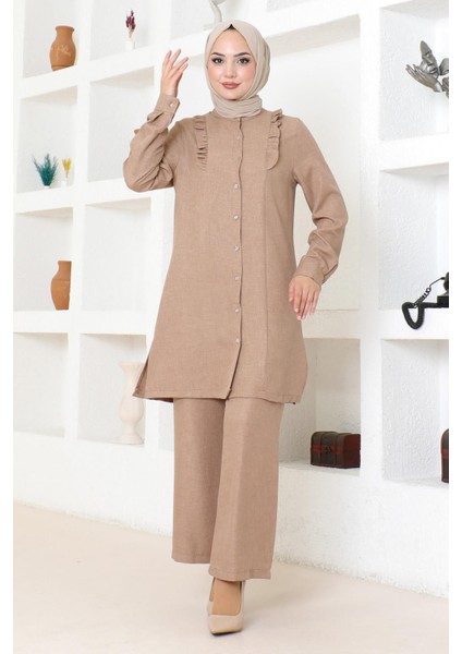 Fırfır Detaylı Takım Taba MSW19224