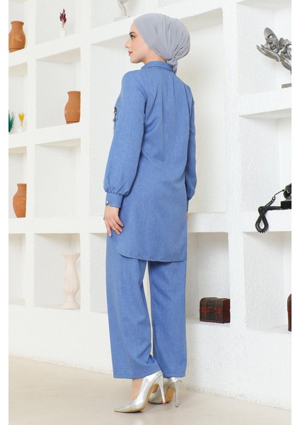 Arması Zincirli Takım Mavi 19206 fırsatları