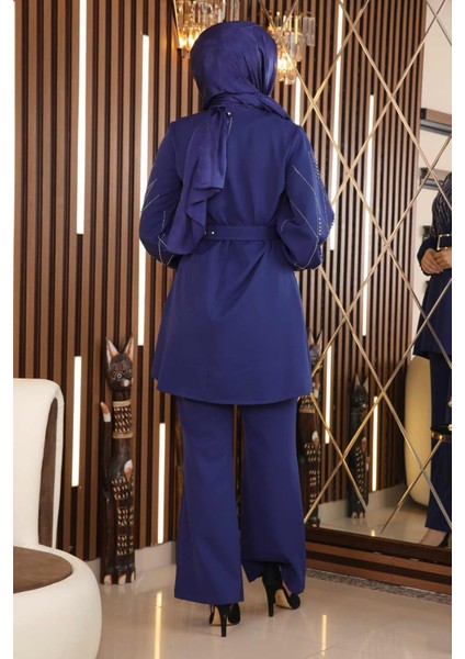 Incili Taş Detaylı Takım Indigo MSW19116 indirimleri