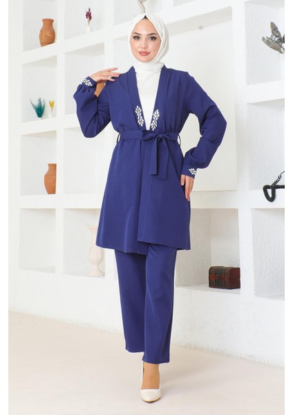 Taş Detaylı Takım Indigo MSW19203
