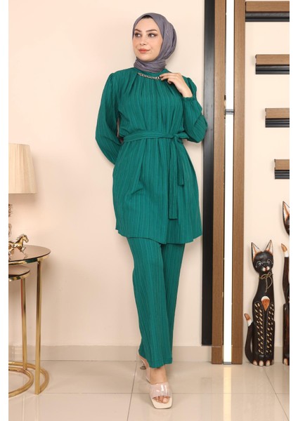 Zincir Detaylı Takım Zümrüt MSW19140 modelleri