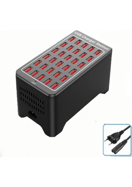 30 Port Çoklu USB Şarj Istasyonu 5V-10A 150W 30 Lu USB Şarj Cihazı