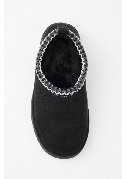 Bot 2525 - İçi Kürklü İşleme Detaylı Siyah Süet Kadın Bot indirimleri