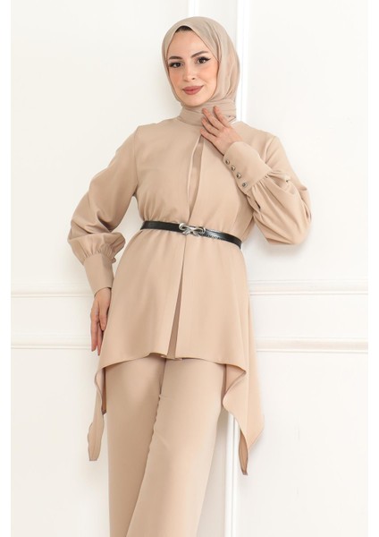 Kemer Detaylı Takım Bej MSW19001 fiyatları