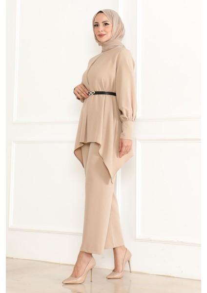 Kemer Detaylı Takım Bej MSW19001 modelleri