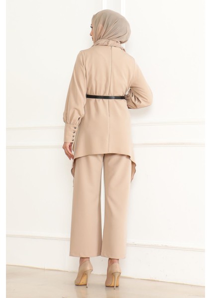 Kemer Detaylı Takım Bej MSW19001 fırsatları