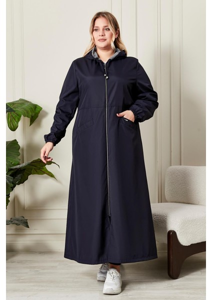 Kadın Büyük Beden Tam Boy Trenç